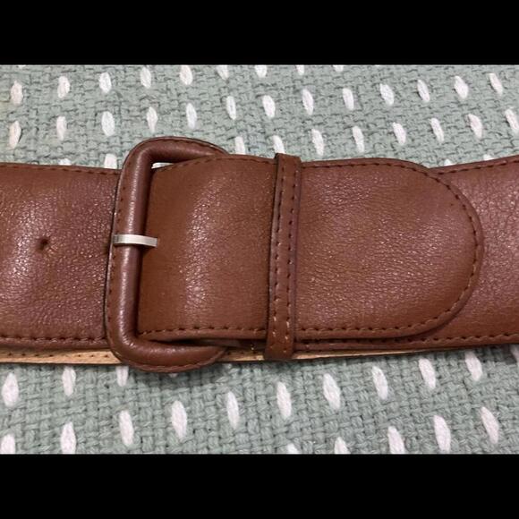 Vintage Claude Rap Paris  Brown Leather Belt - By Claude Montana